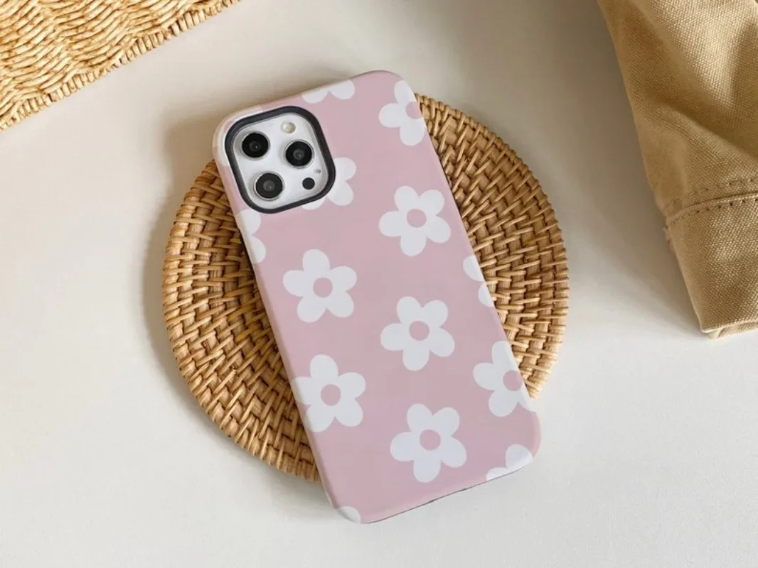 Seamless Flora Phone Case For IPHONE 16 15PRO MAX 14 13 12 11 Acrylic TPU Two in one magnetic Phone Cases