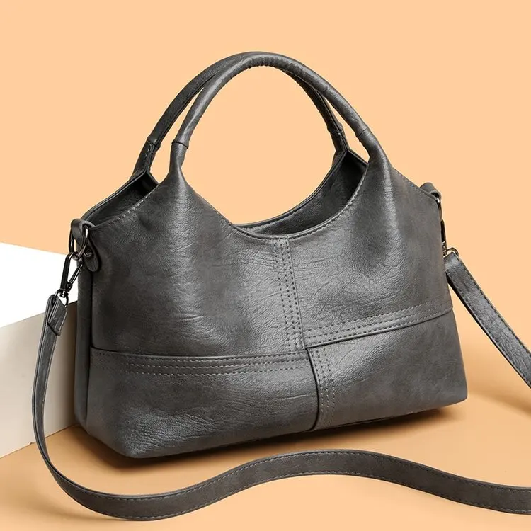 

Элегантная женская кожаная сумка класса люкс в винтажном стиле из Парижа, дизайнерская сумка-тоут, модная сумка через плечо