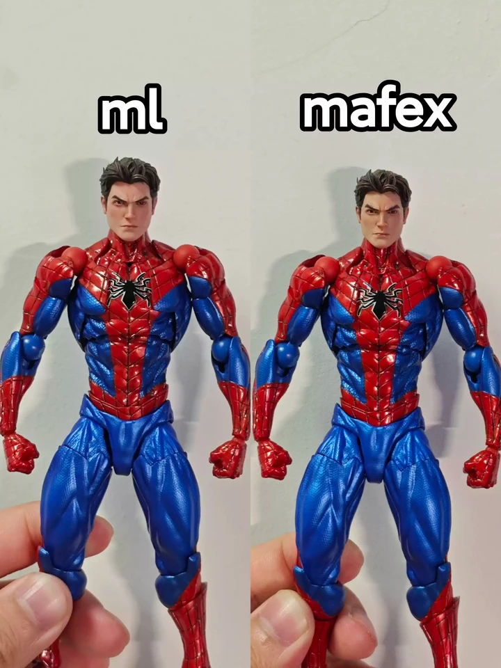 Custom 1/12 Scale Ml mafex Kaiyodo Spider Boy v4 Peter Parker PP