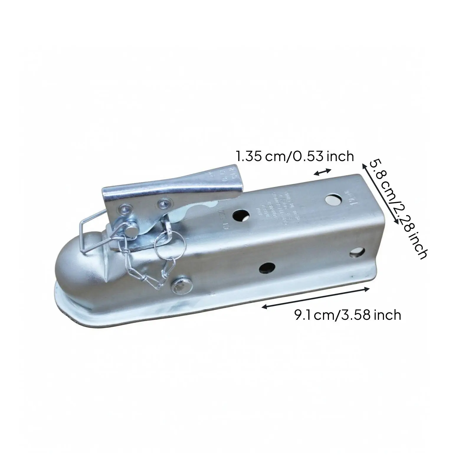 Heavy Duty 50mm Trailer Ball Cover with Chain Locking Pin for Secure Boat RV Trailer Hookup