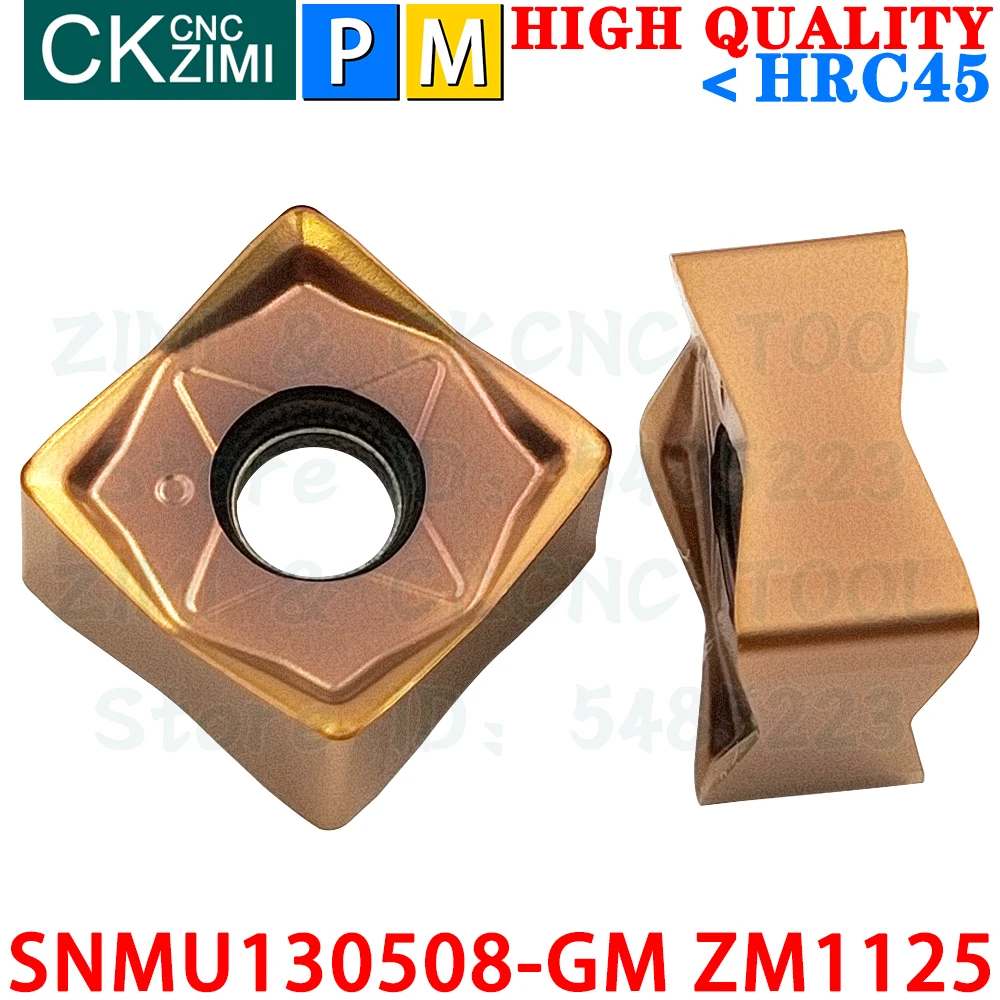 SNMU130508-GM ZM1125 SNMU 130508EN GM Sisipan Penggilingan umpan cepat Carbide Insert Alat Penggilingan Pemotongan Berat Pakan Cepat yang Dapat Diindeks MFSN SNMU 130508EN GM CNC untuk baja Stainless steel