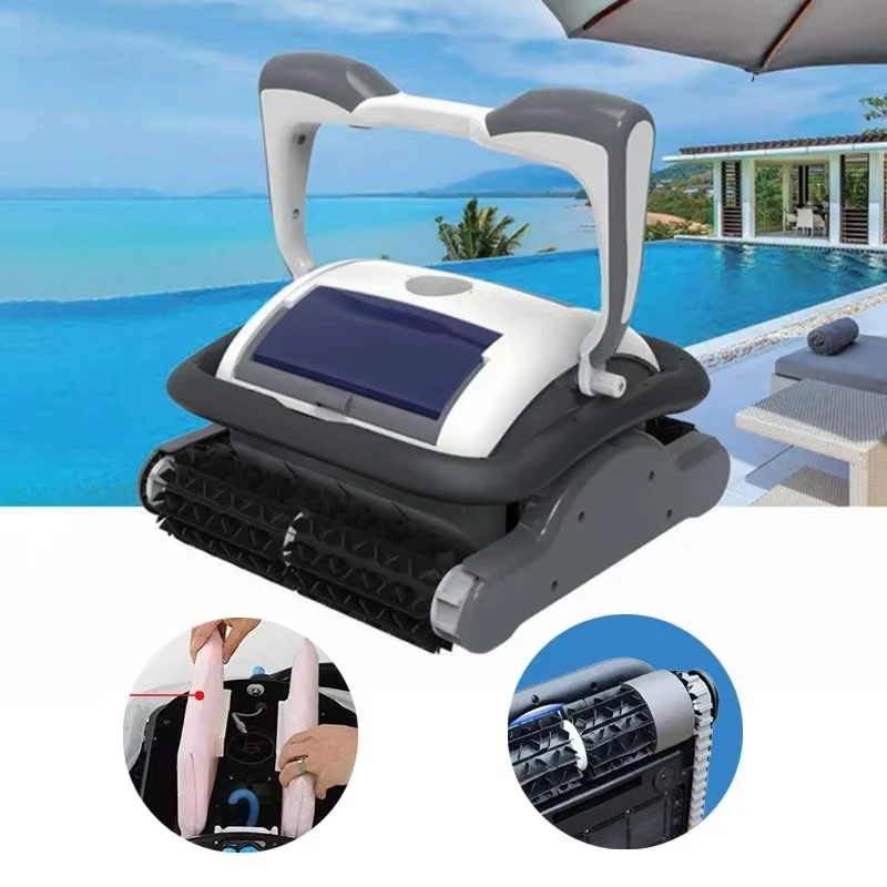 Pool vacuum cleaner, smart navigation, wall climbing, durable ABS PC PVC material, suitable for swimming pools and spas