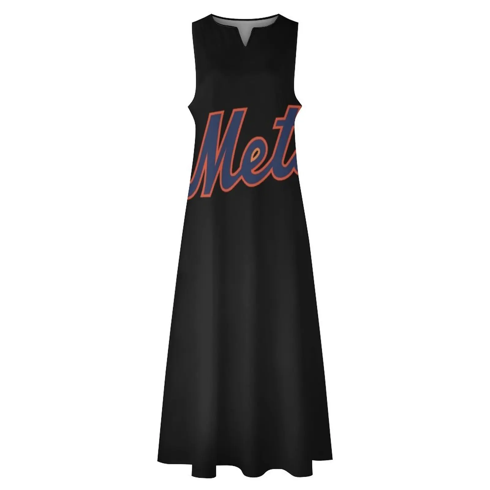 METS-NY ชุดเดรสยาวคลาสสิกเสื้อยืดสำหรับผู้หญิงชุดฤดูร้อน