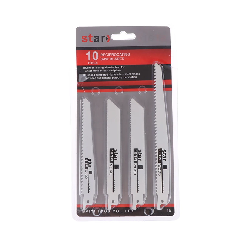 For DIY And Professional Use, Coarse And Fine Teeth Universal Woodworking And Metal Cutting Reciprocating Saw Blade