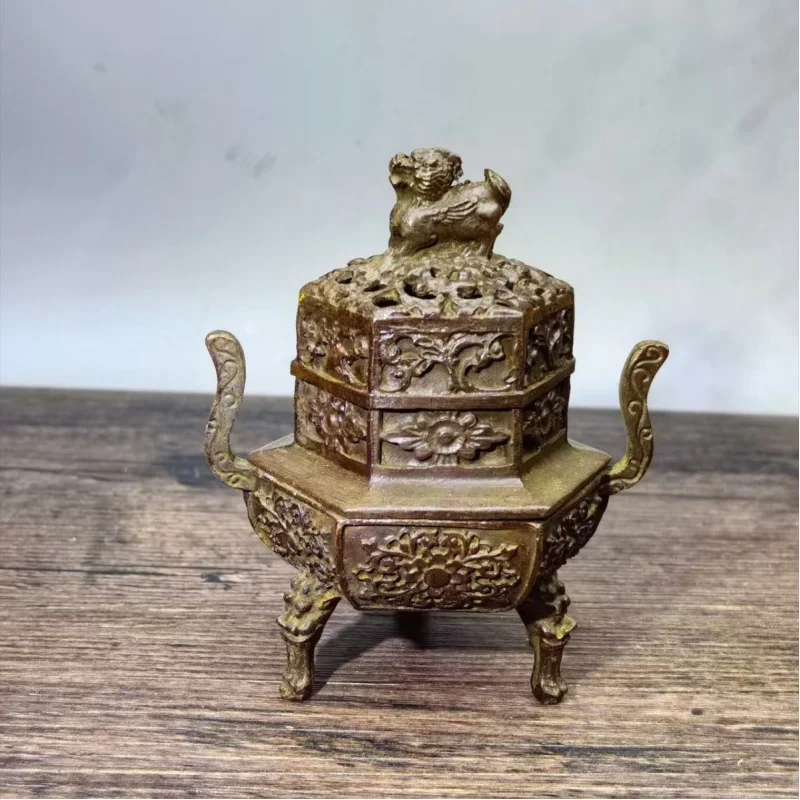 

New Chinese Style Incense Burner Sandalwood Agarwood Small Cloud Incense Burner Home Use Three-legged Mini Qilin Cauldron Indoor