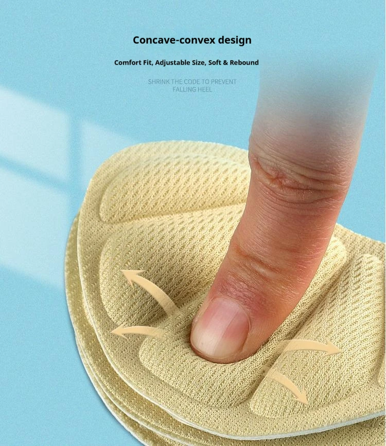 Selbstklebende Einlegesohlen für Sportschuhe, größenverstellbare Einlegesohlen, Fersenschützer, Fußpflege-Pads, 2 Stück/6 Stück/10 Stück. – Detail 3