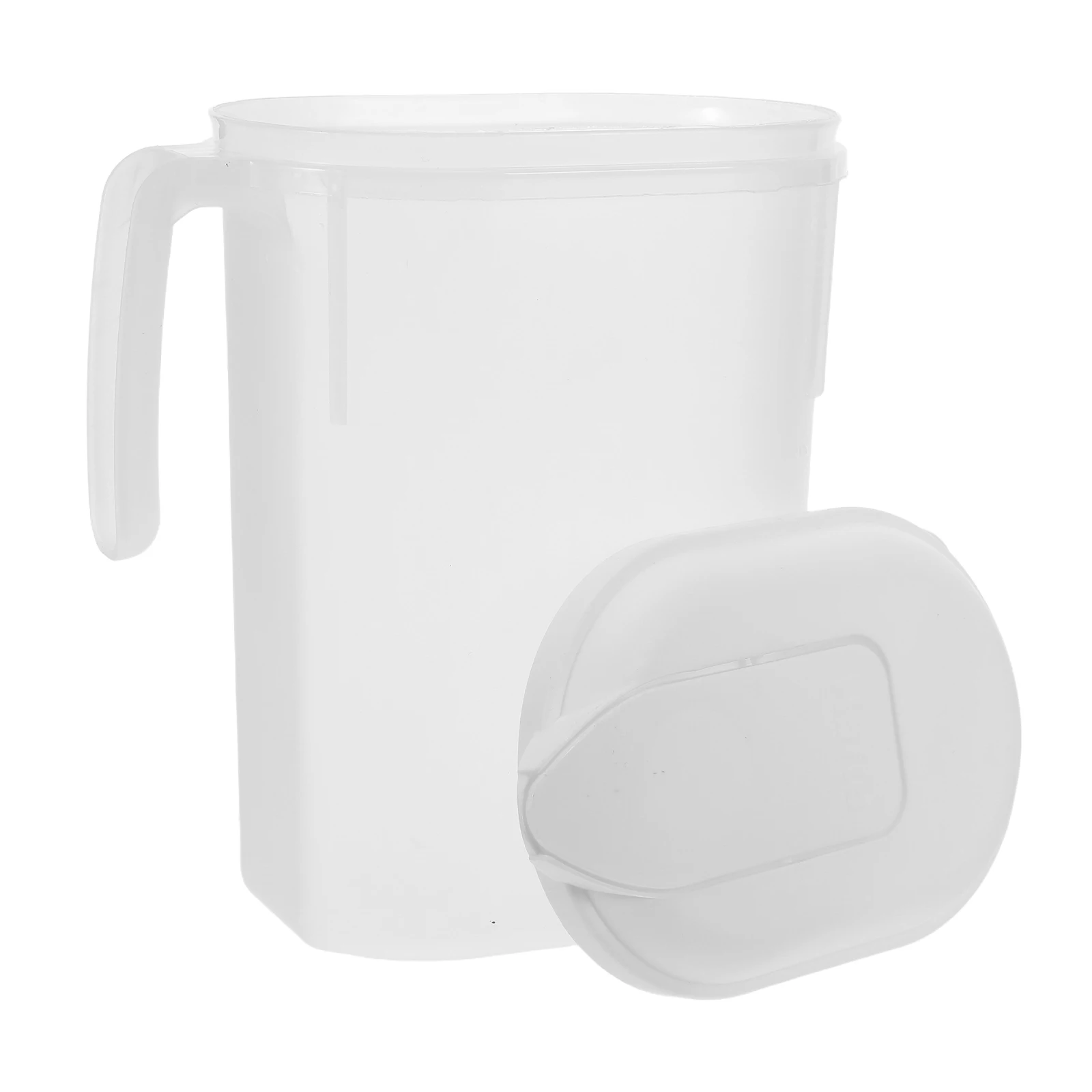 

1800Ml Extra Large Plastic Water Pitcher Jug with Handle Lid for Hot Cold Drinks Tea Juice Kitchen Storage Pot Stain Resistant