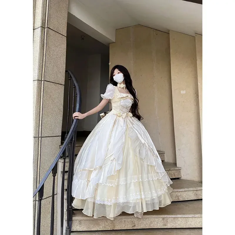 French Romantic Style Lolita Op Elegant Girl Cosplay 2023 New Chic Fairy Princess Dress Gorgeous Sweet JSK wedding Party Dress