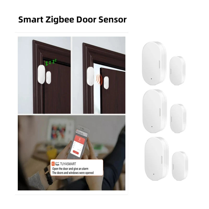 Zigbee 스마트 문짝 센서, 개방 및 폐쇄 감지기, 보안 보호, 홈 오토메이션용 스마트 라이프 앱 제어, 5 개, 3 개, 1 개