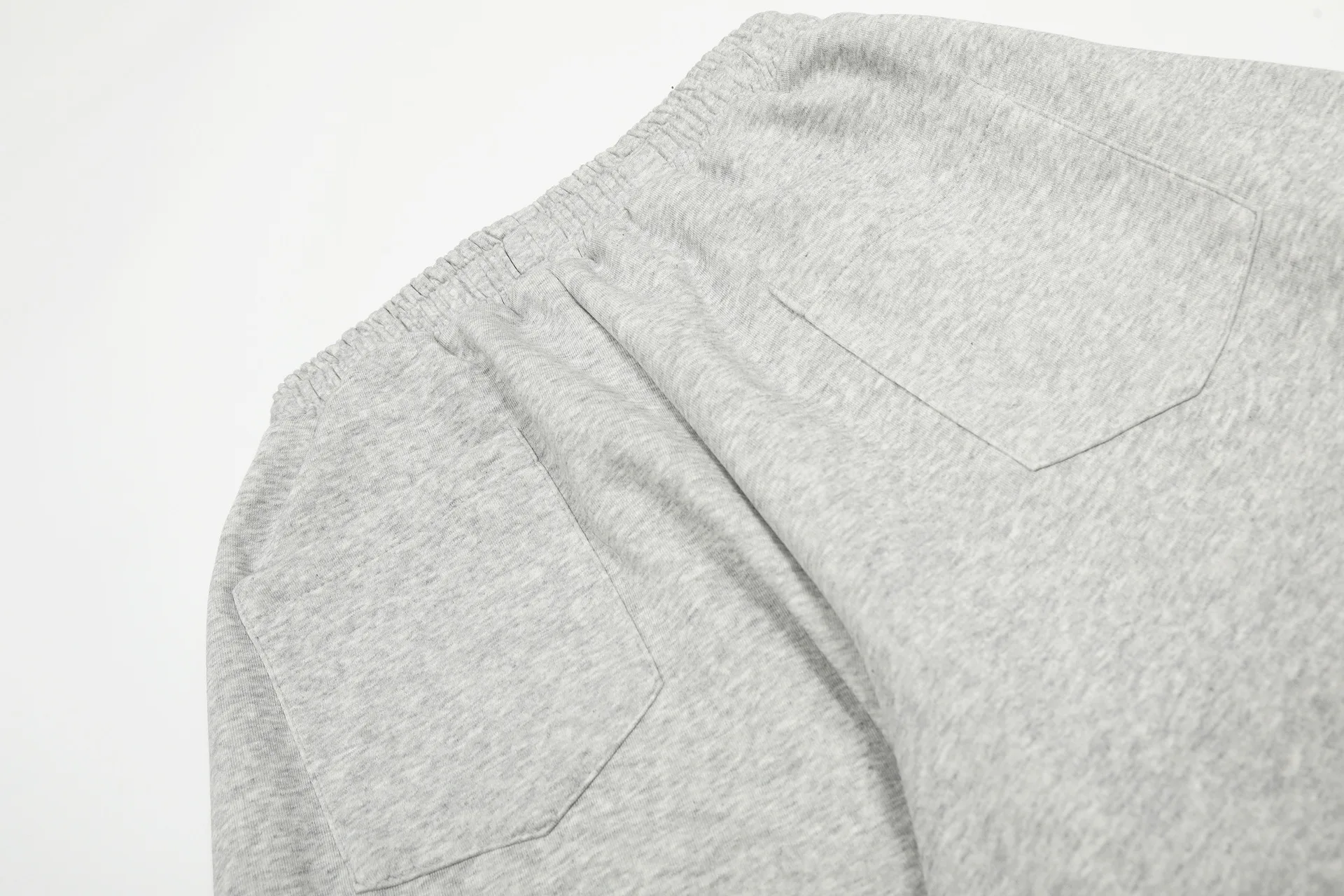 High Street Elastic Waist Pants Men's New Retro Paratrooper Curved Knife Casual Loose and Drooping Feeling Sports Wide Leg Pants