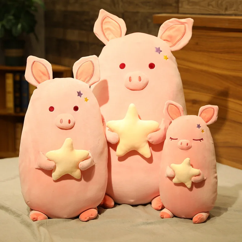 Giant Mini Plush Lot  Pig Stuffed Doll Anime Plush Piggy Toy Animal Kawaii Soft Plushie Pillow Cushion Kids Baby Comforting Gift