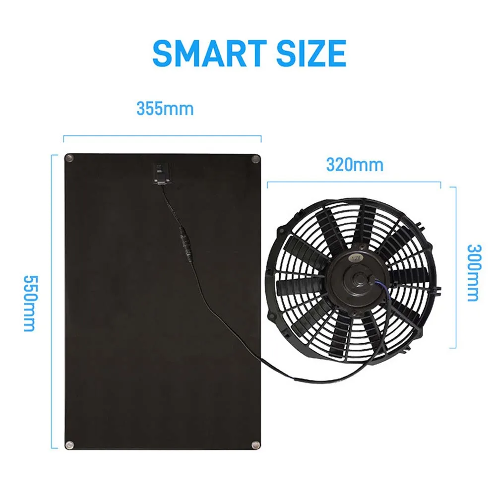 Wentylator słoneczny ECO energooszczędny wentylator wyciągowy wentylacyjny dla zwierząt domowych o mocy 30W wentylator wyciągowy chłodzący oczyszczanie powietrza wentylator zewnętrzny