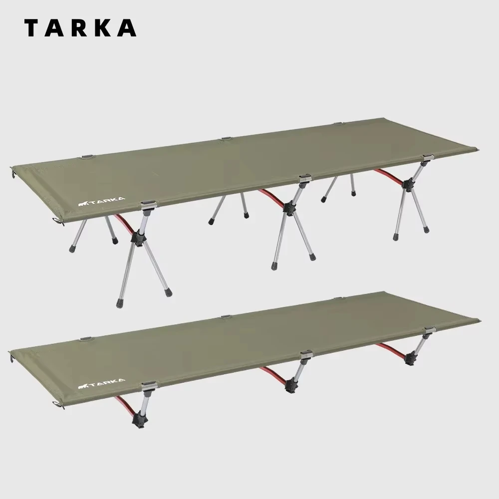 TARKA Camping Bed Folding Cot Lightweight Foldable Outdoor Bed for Tourist Hiking Climbing Camp