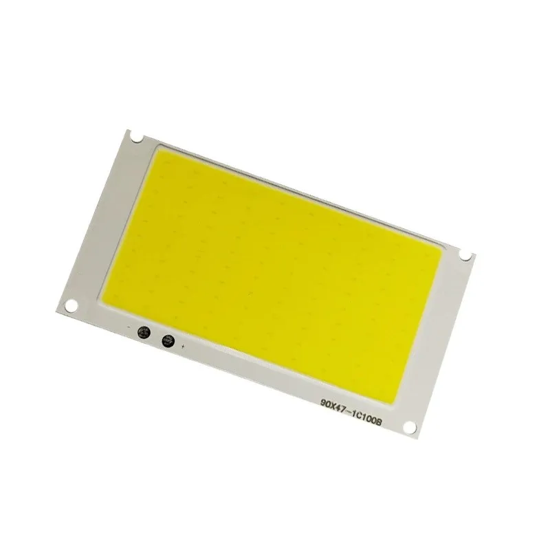 90*47mm LED Light Chip COB Led Panel Light Beads DC3V 50W Super Bright 6500K Cool White Ultra Thin Lamp Chip for DIY
