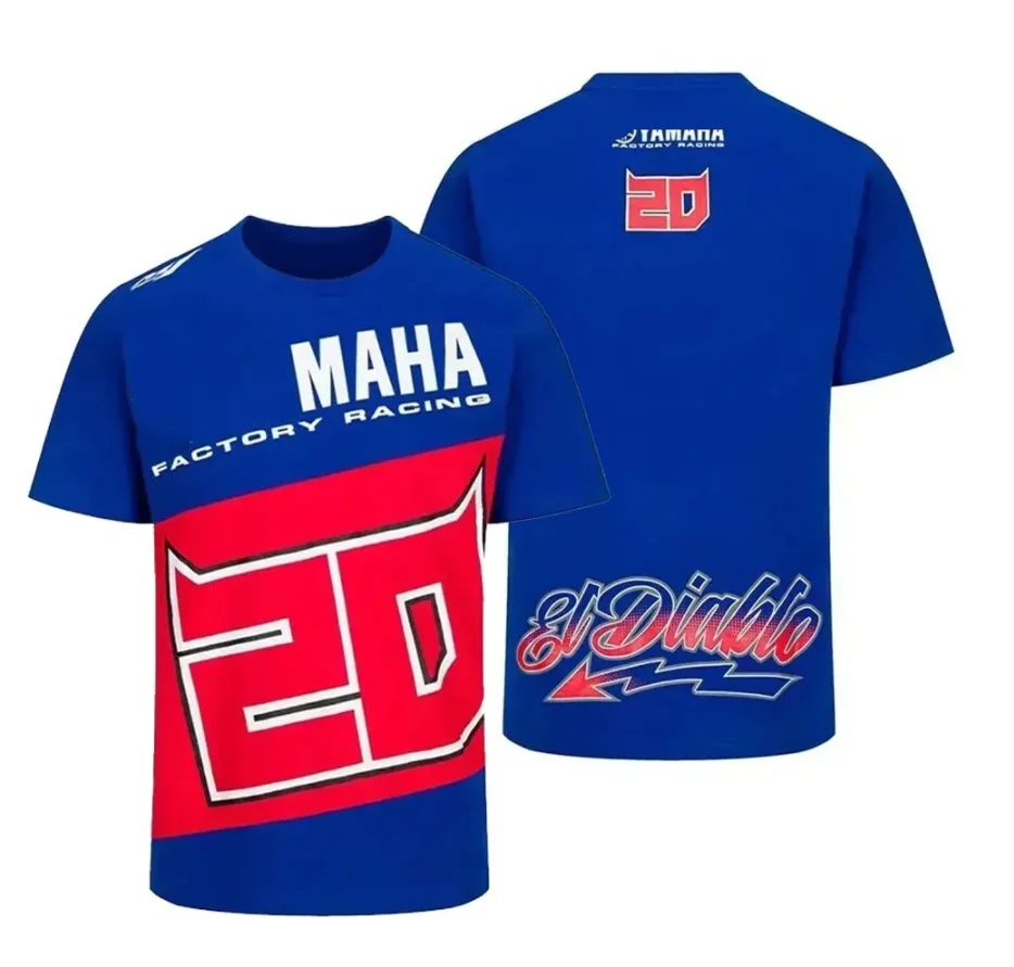 Bestselling summer T-shirt Moto GP Racing Team 20 Airbike Passion Bleu Imprim é en 3D Street É T é Nouveau 2024