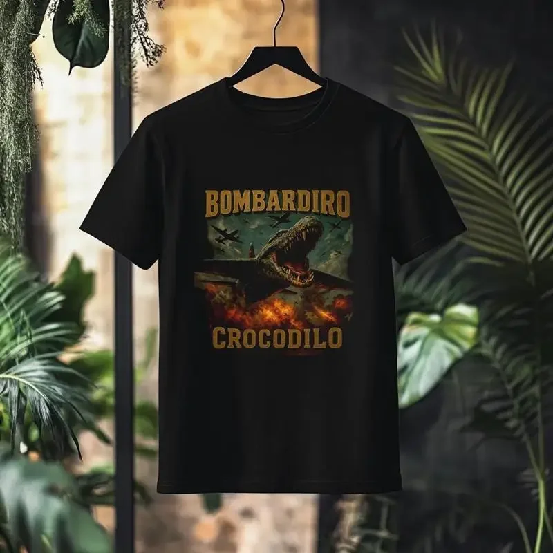 ardiro Crocodilo Meme T Shirt Born To Rot Forced Scroll Italian Brainrot