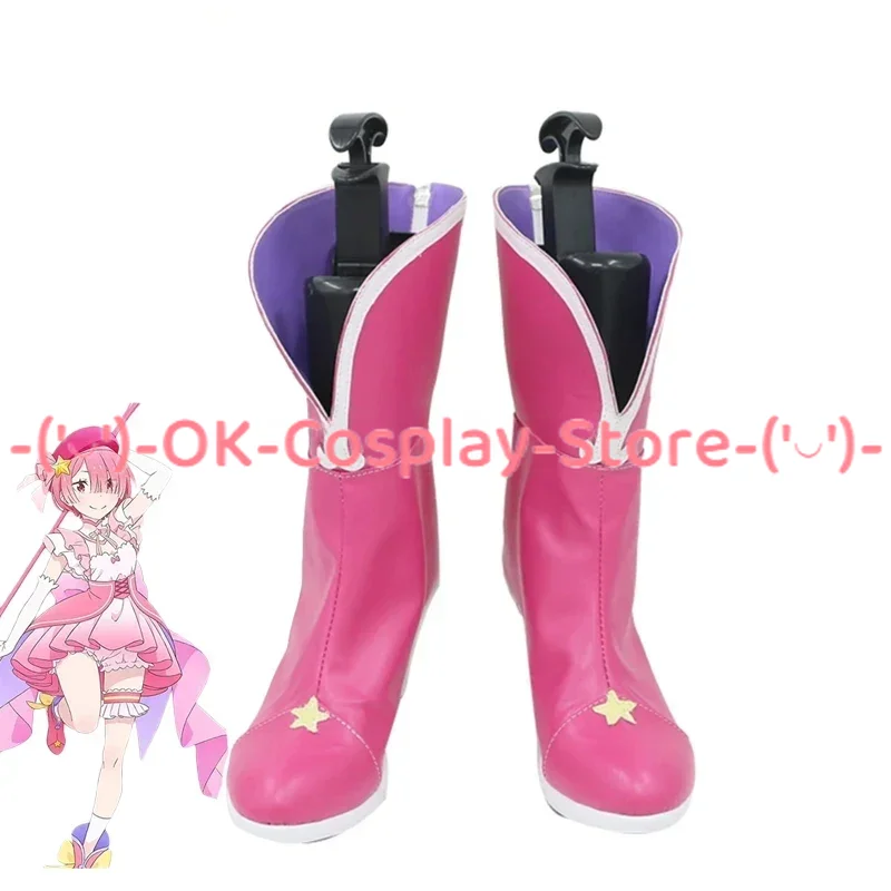 Rem Cosplay Shoes Anime Cosplay Prop PU Leather Shoes Halloween Carnvial Boots Custom Made