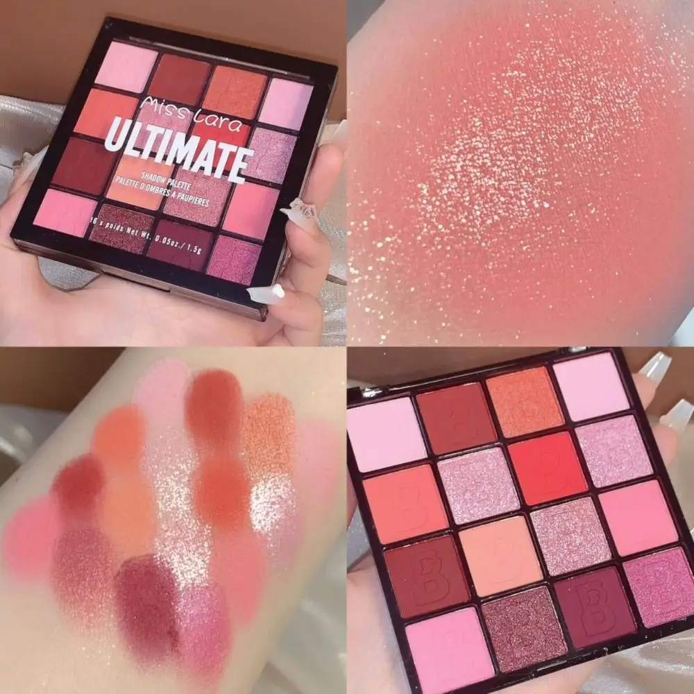 Herramienta de maquillaje de larga duración para mujer, colorete, cosméticos, sombra de ojos mate, paleta de sombras de ojos, placa de ojos nacarada, pigmentos para ojos