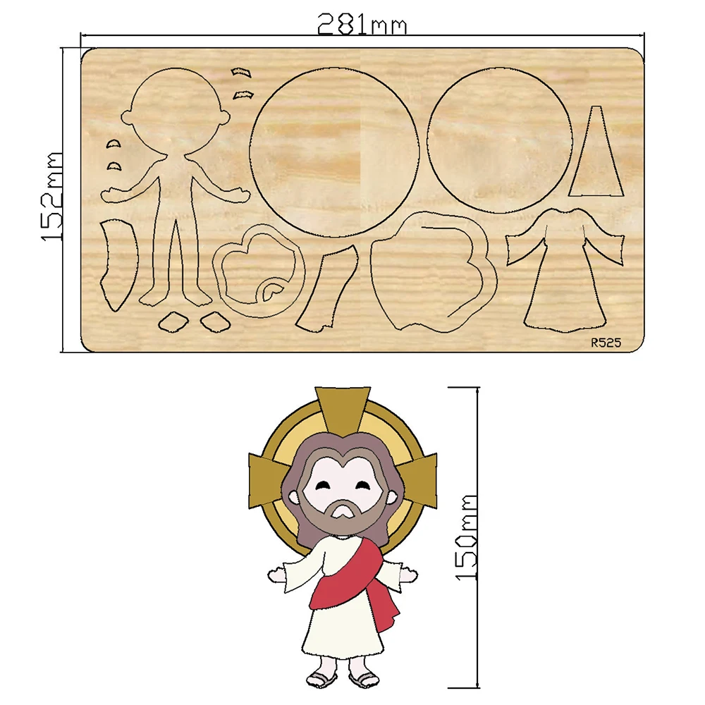 Judas New Wooden Cutting Dies Scrapbooking DIY Suitable For Common Die Cutting Machines On The Market /R525