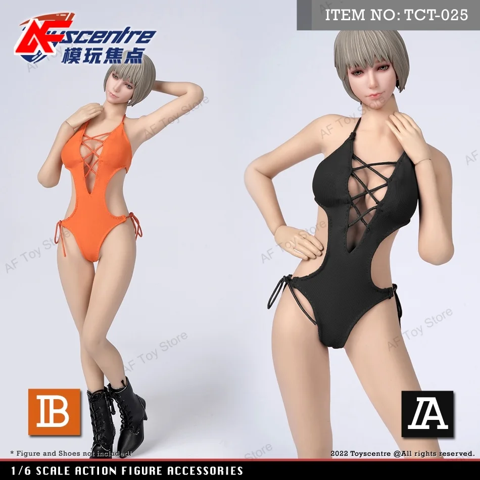 

TCT-025 1/6 Scale Elastic Bodysuit Swimsuit Clothes Fit 12'' Female Action Figure Body Dolls