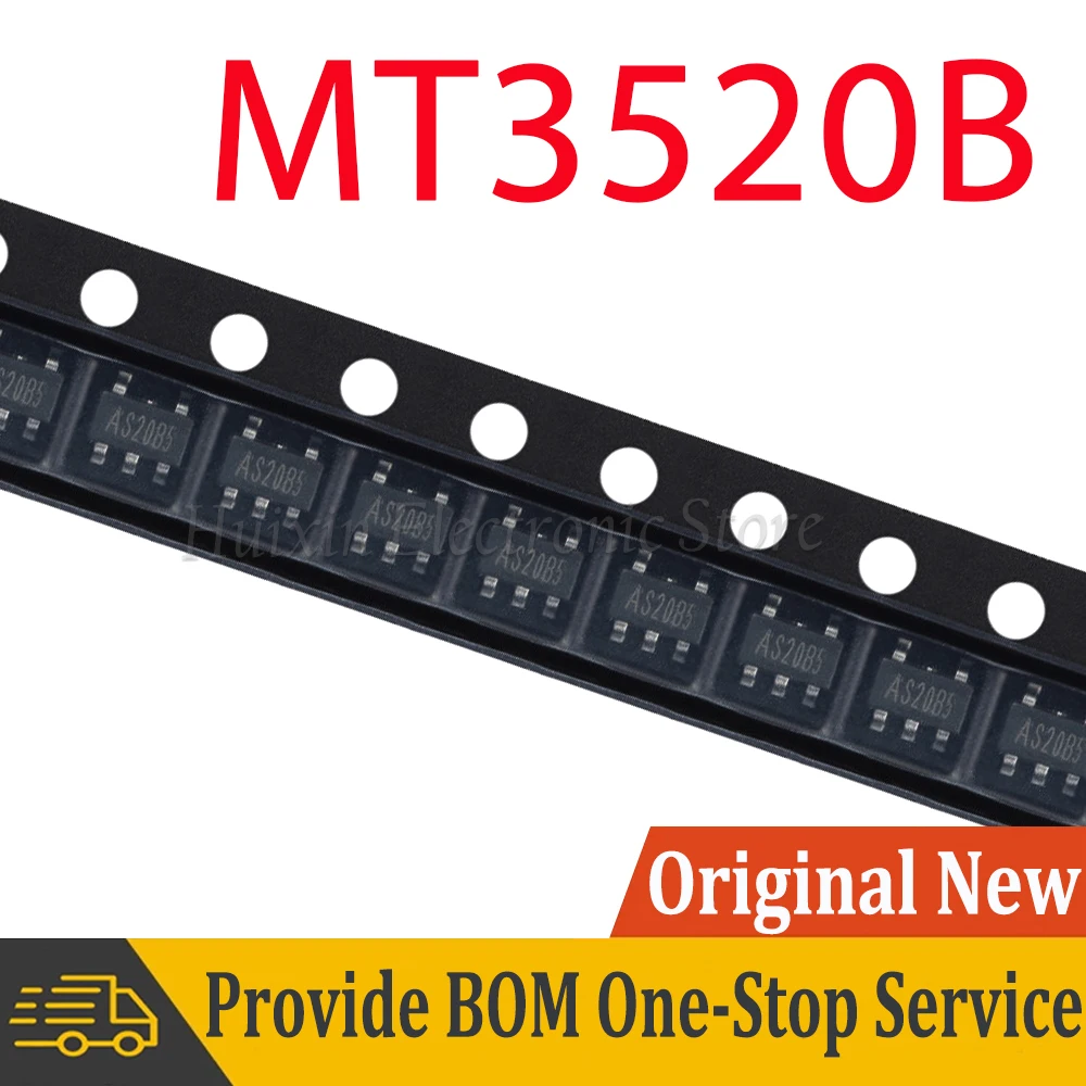 5-10pcs MT3520B SOT23-5 3520B 3520 SOT-23-5 2A 2.3V-6V Input 1.5MHz Synchronous Step-down Buck Converter Chip IC New Original