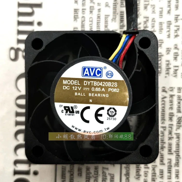 ORIGINAL DYTB0420B2S 4020 12V 0.65A 4CM 4WIRES PWM TEMPERATURE CONTROL COOLING FAN