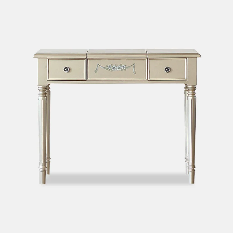 American Modern Makeup Vanities Simple Flip Mirror Solid Wood Makeup Vanities Light Luxury Bedroom Furniture Penteadeira YSSZT