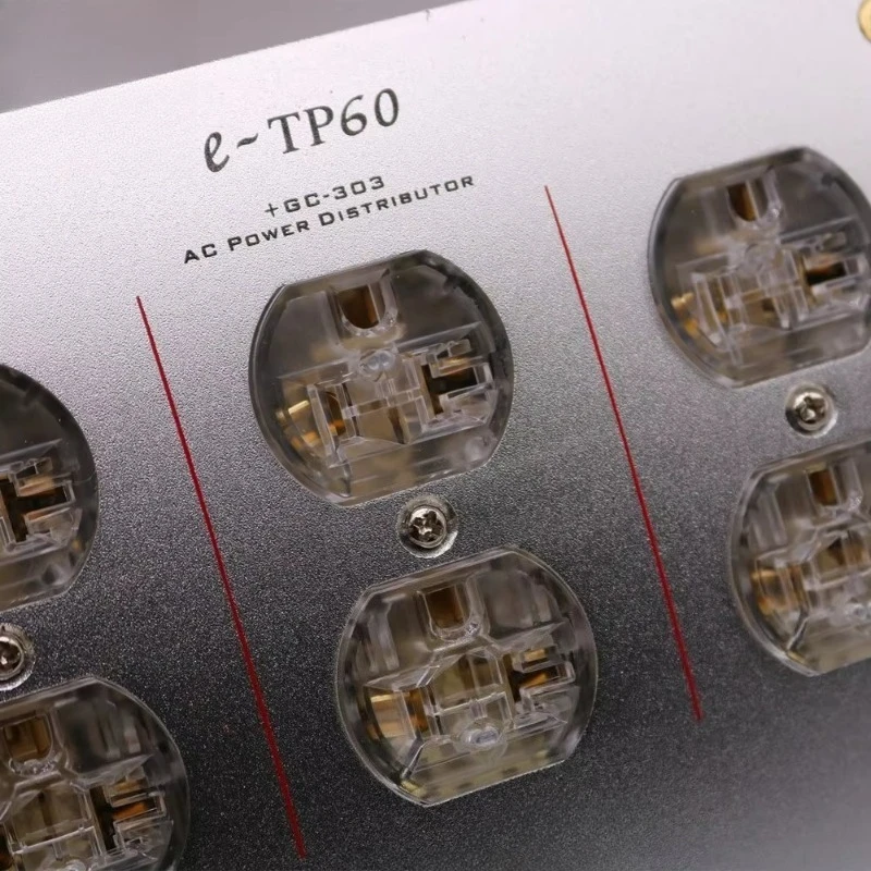 Audio Power Filter & AC Distributor, 15A 125V-250V Duplex Power Socket with IEC Inlet for HIFI Audio Equipment