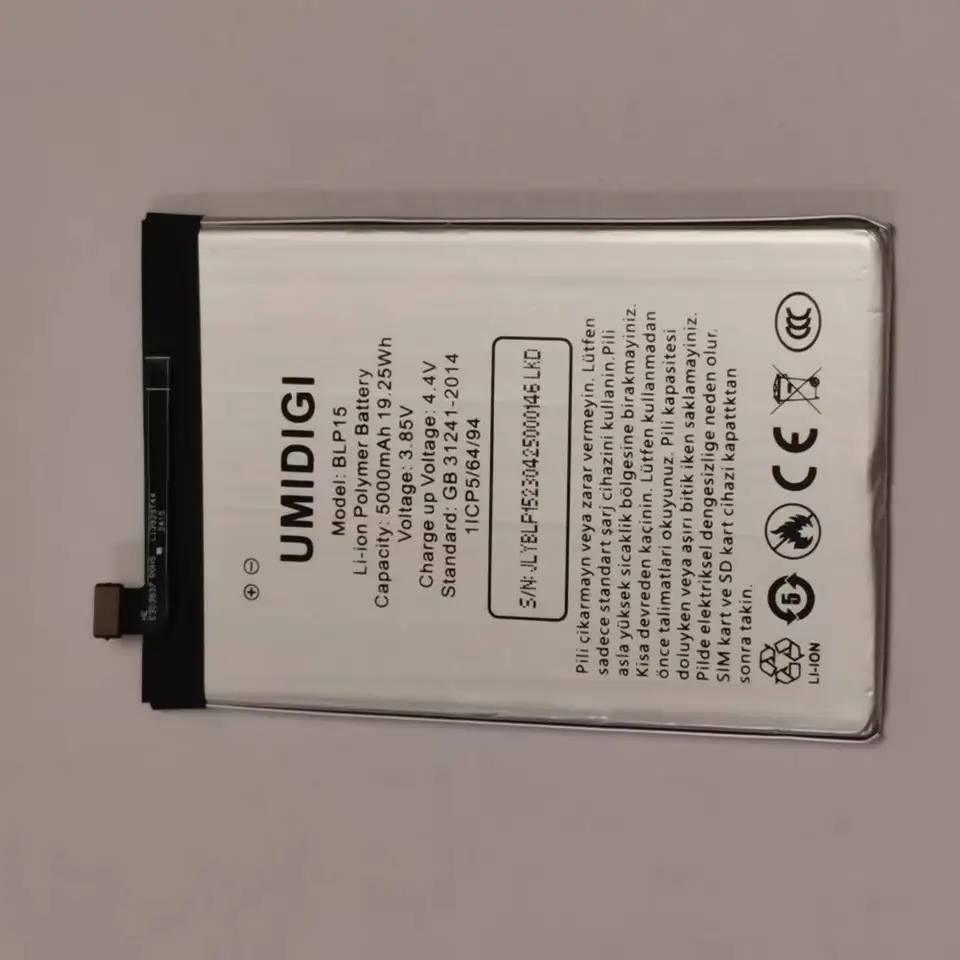 Batería original 5000mAh 3.85V de repuesto para teléfono UMIDIGI BLP15 A15 A15C A15T baterías para Umi BLP15 con herramientas 2