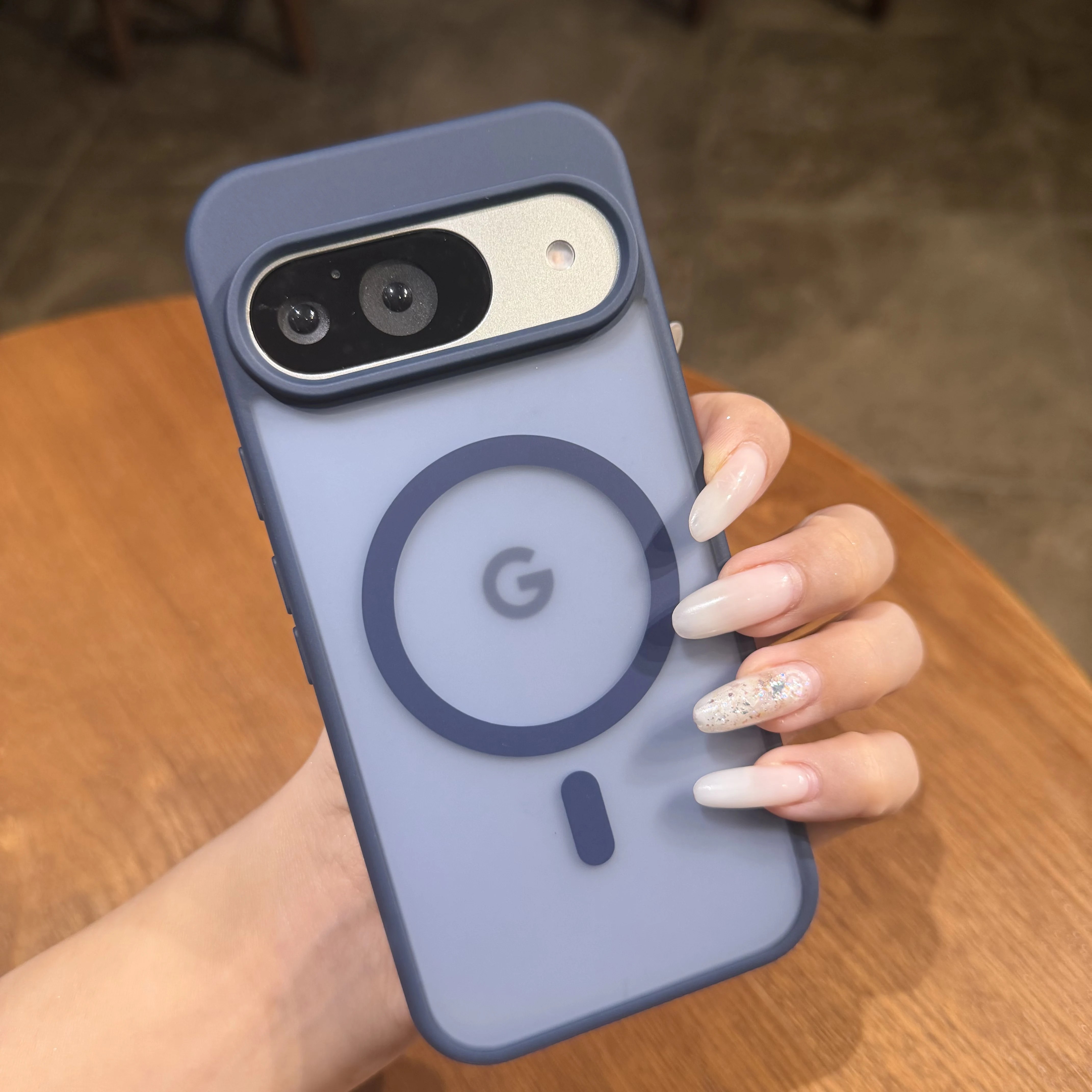 ممتص الصدمات الهجين المغناطيسي غير اللامع لحافظة Magsafe لهاتف Google Pixel 10 9 Pro XL حماية متينة متجمدة غطاء بسيط شفاف