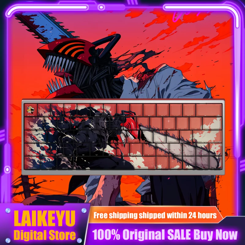 

Chainsaw Man Anime Denji Reze Makima Keycap Cherry PBT Custom Mechanical Keyboard Side Engraving PC Gaming Keyboard Gift