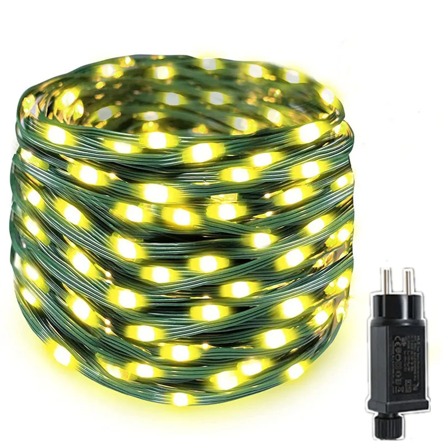 À prova dwaterproof água 100m 800leds luzes da corda de fadas natal ao ar livre guirlanda 8 modos pátio jardim luzes para festa casamento decoração casa