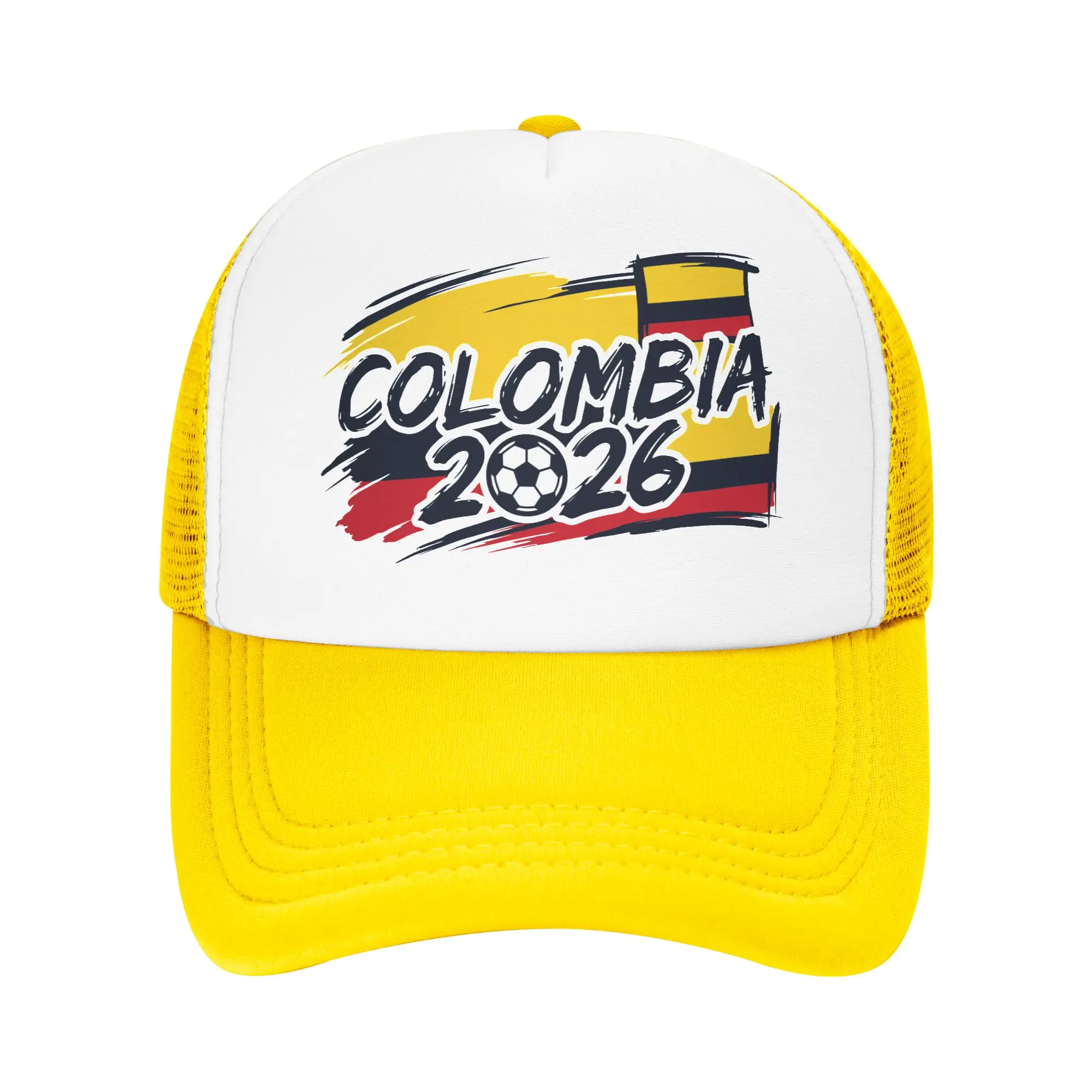 Colombia Football Match 2026 Mesh Baseball Caps Unisex Sun Hats Usa Canada Mexico Soccer Hats Adjustable Summer Trucker Hats