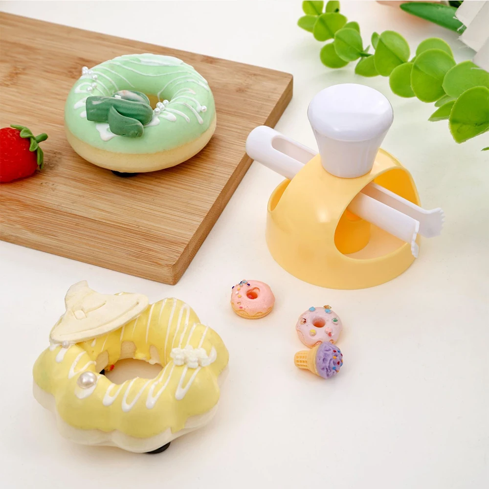 플라스틱 도넛 몰드, DIY 도넛 케이크 장식 도구, 반죽 메이커, 디저트 빵 쿠키 커터, 주방 베이킹 도구 썸네일 5