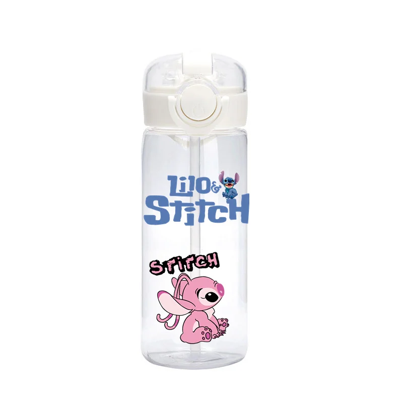 Cartoon Disney Lilo Stitch Stro Cup Waterfles Drinkbeker Kawaii Stitch Draagbare Outdoor Sport Water Cup Kinderen Geschenken