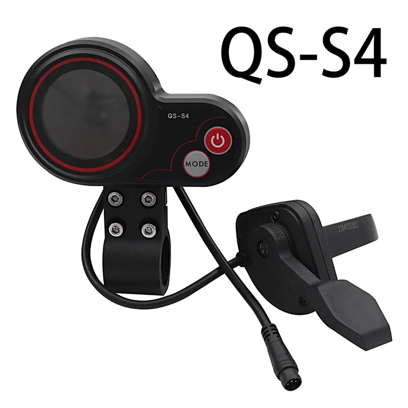 

AV36-Thumb Throttle LCD Display Kit QS-S4 36V-60V +3PIN Ignition Lock Key For Zero 8 9 10 8X 10X Electric Scooter 6PIN Display