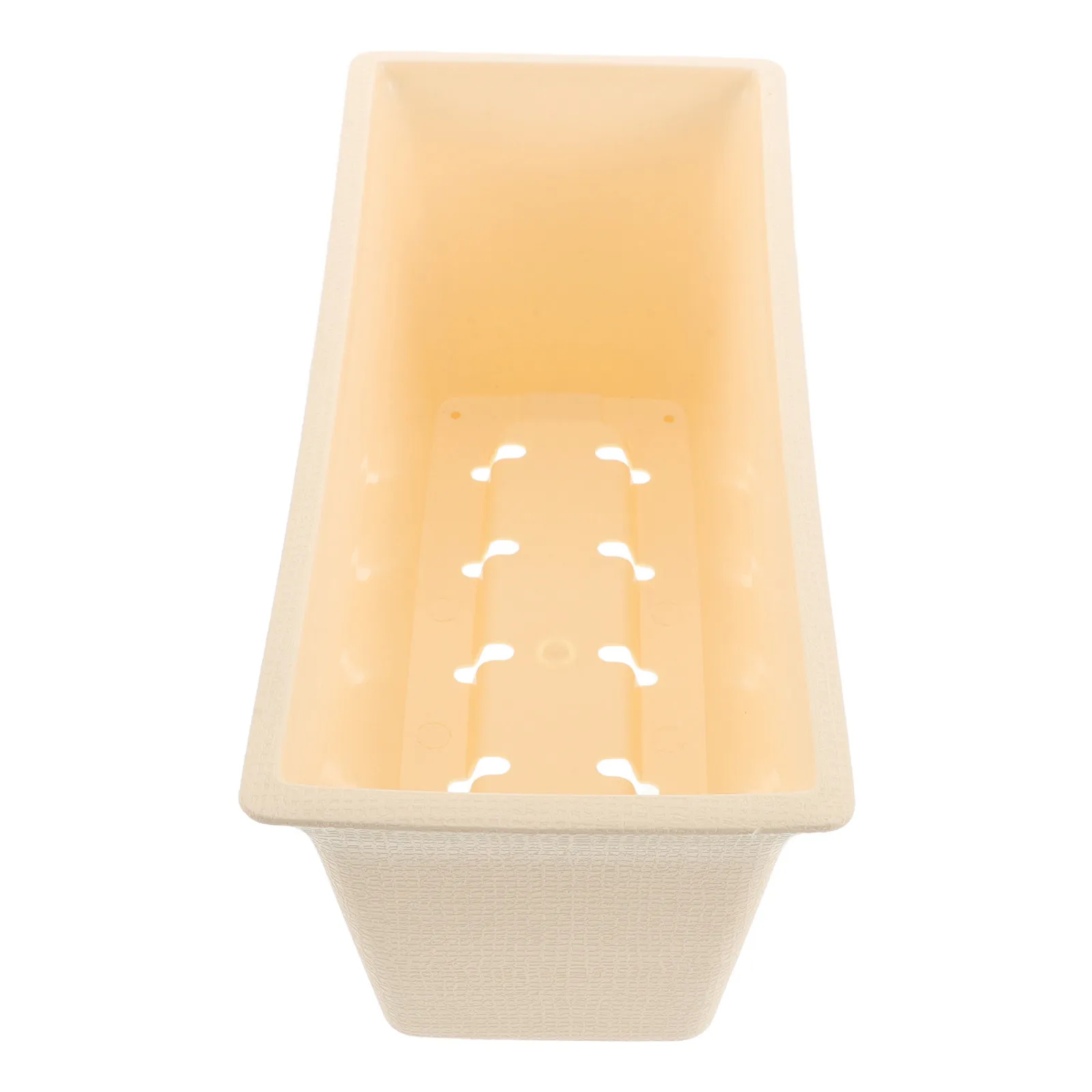 

Plastic Rectangular Balcony Flower Planter Box Indoor Outdoor Vegetable Gardening Window Box 12.18x5.31x4.91in Patio Plant Pot