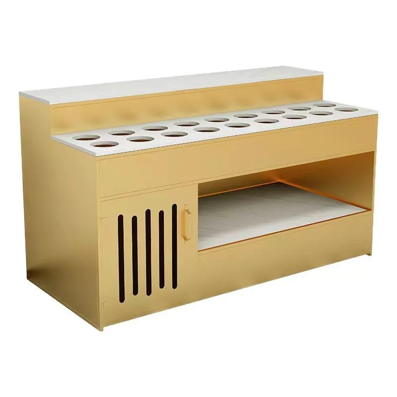 

Modern style hot pot restaurant dipping self-service small material table barbecue restaurant dipping table meal preparation