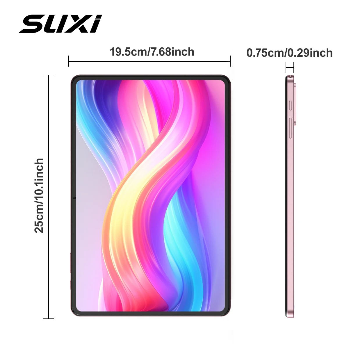 SUXI A7 10.1 Inch 1980*1280 IPS Screen Unisoc T616 24GB RAM 128GB ROM Tablets 2.4G/5G Wifi Android 15 Tablet PC 8000mAh