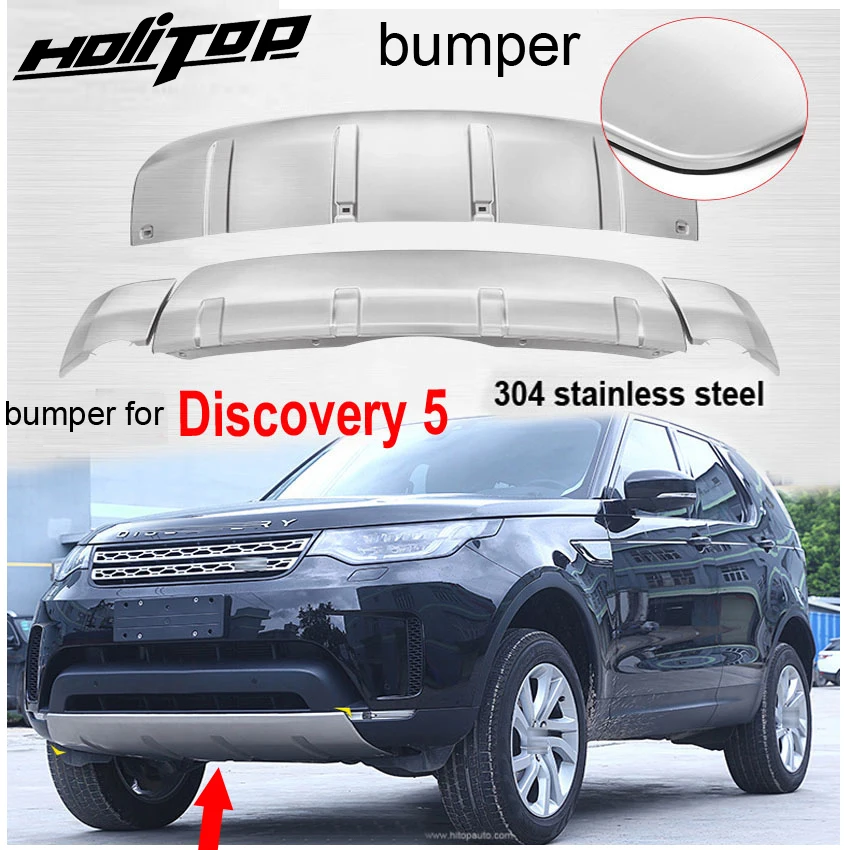 bumper protector bumper guard/skid plate for Land Rover Discovery 5 2017-2020, front & rear, 2pcs,ISO9001 quality, recommended