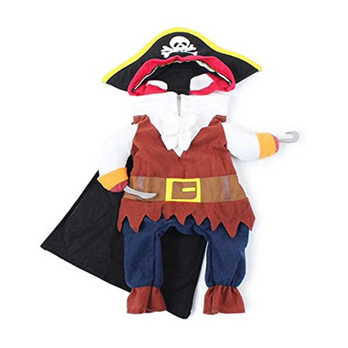 

Pet Pirate Suit Costumes for Dog Cat Soft Durable Cloth Everyday Wear Photo Prop Christmas Party Outfits Clothes Apparel