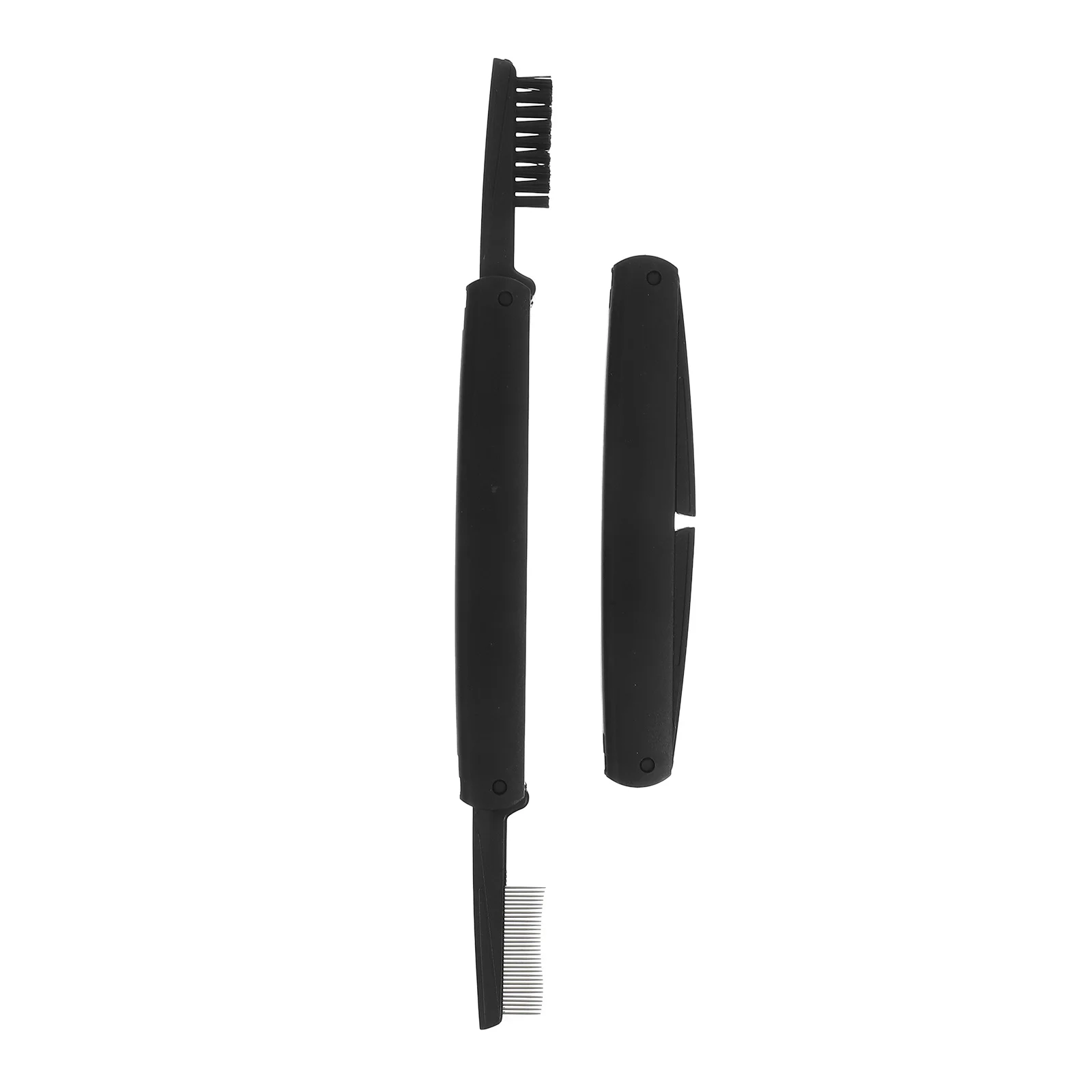 2 pezzi spazzole per sopracciglia pieghevoli pettini per ciglia strumento per mascara a doppia estremità set di pennelli portatili per toelettatura essenziale da viaggio