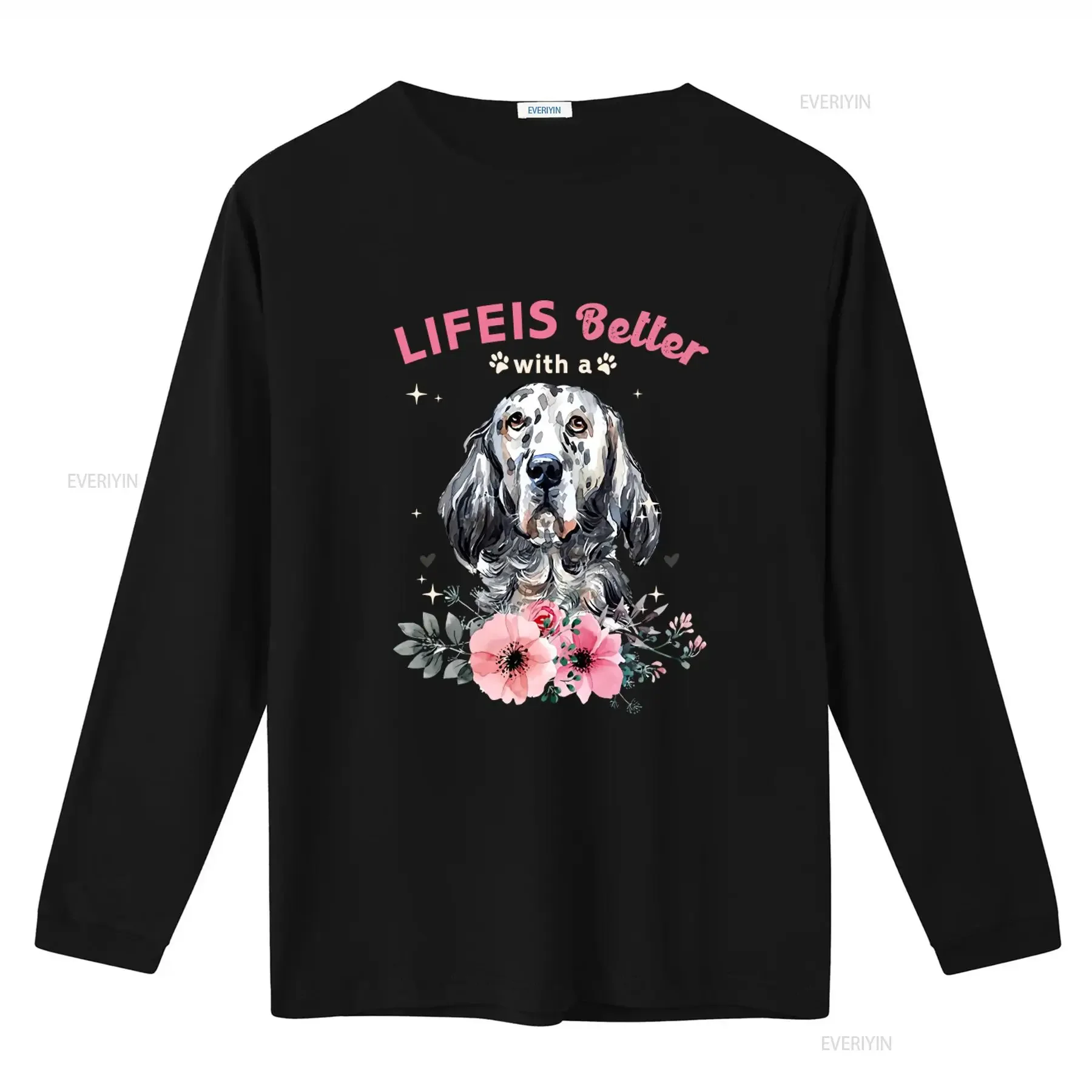 English Setter Dog Mom Dad Life Is Better With A Lover Owner Momma T shirt vintage Washed streetwear Versatile fashion Stylish