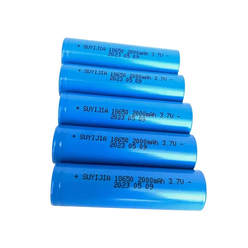 18650 3.7V 2000mAh Lithium-ion Rechargeable Battery Suitable for Strong Light Flashlight Headlamp Mobile Phone/medical Equipment