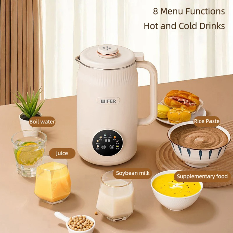 1200ML Electric Soybean Milk Machine Automatic Intelligent Food Blender Fruit Juicer Water Boiling Kettle Rice Paste Maker 220V