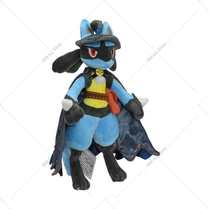 Muñeco de Peluche de Pokémon, juguete de 7 estilos, Riolu Mega Lucario brillante, regalo de Navidad y Halloween