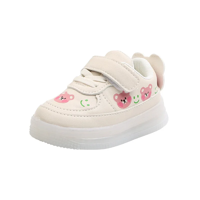 운동화 Lovely Girl shoe Led Lights Shoe High Quality Girl Boy Soft Bot Sneakers Soft Glowing Shoe Little Bear kid shoe tennis shoes