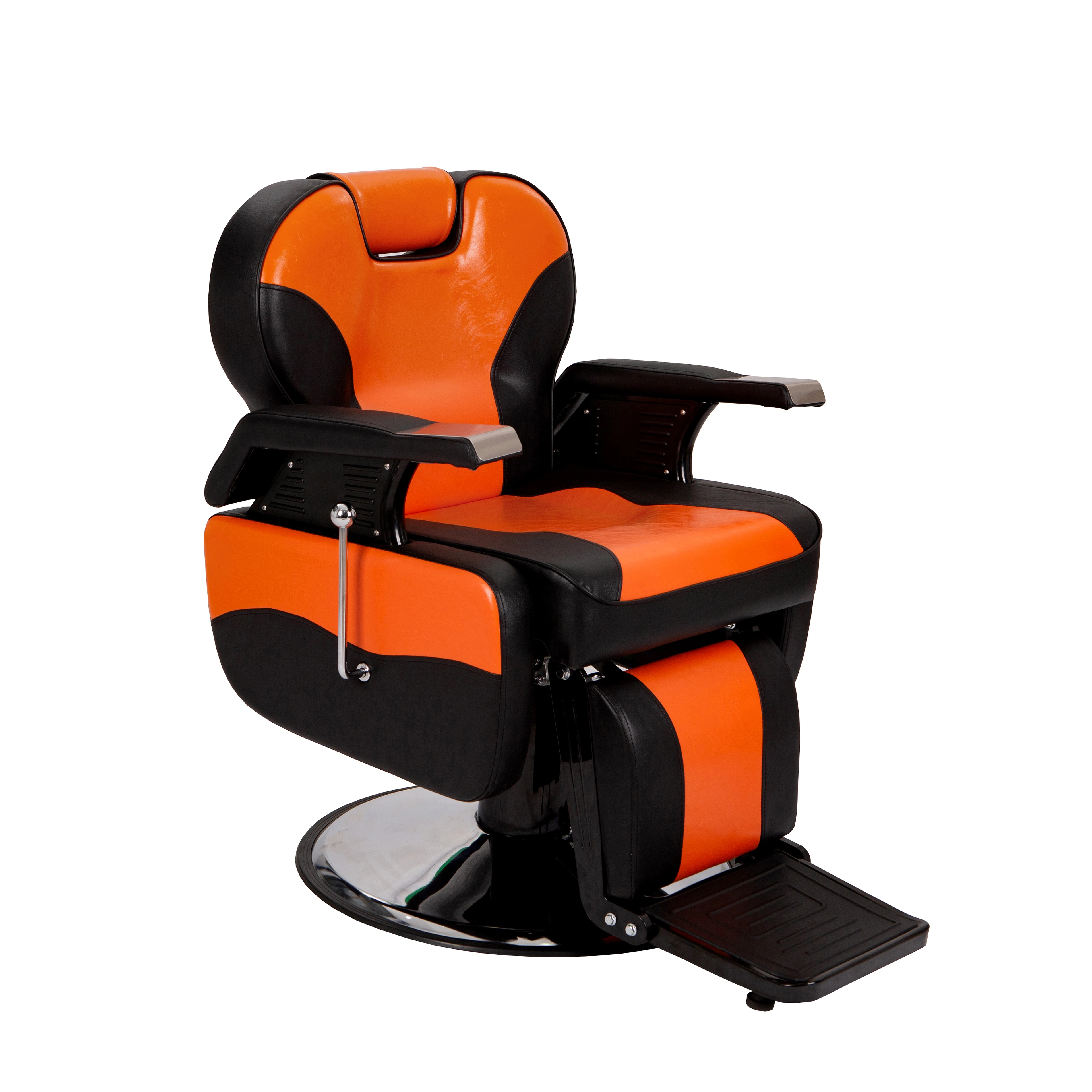 

Barber Chair Dimensions Cheap Wholesale Beauty Salon Hydraulic Red Leather Duty OEM Hair Packing Furniture Barber Chair