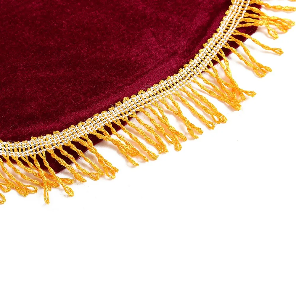 Premium Burgundy Color Keyboard Dust Cover Velvet Piano Keyboard Case Decorated Keyboard Protector 88 Keys Piano