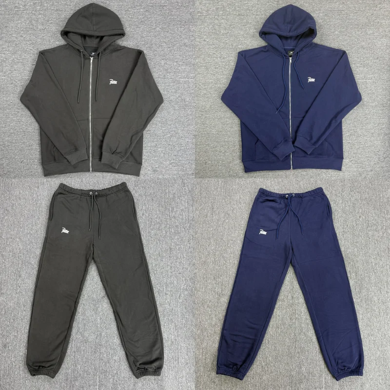 Retro Letter Patta Zipper Jackets High Quality Casual Men Women Sweatshirt Clothing Clothes